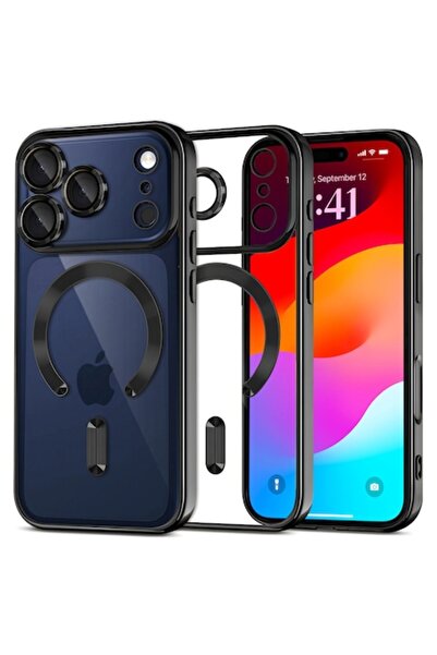 ERBORD Електро MagSafe калъф за iPhone 17 Pro - Черен