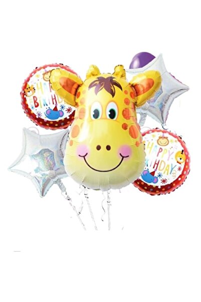 OEM Set Baloane Folie Girafa , 5 Buc , Model Animal