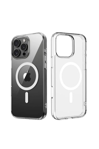 OEM Husă pentru iPhone 16 Pro Max, compatibilă Magsafe, antișoc, transparentă