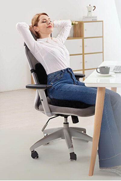 MultiTrendy Visco Lumbar Support Cushion and Cocix Sitting Cushion Set of 2 |   Visko Orthopedic Ergonomic Memory Foam