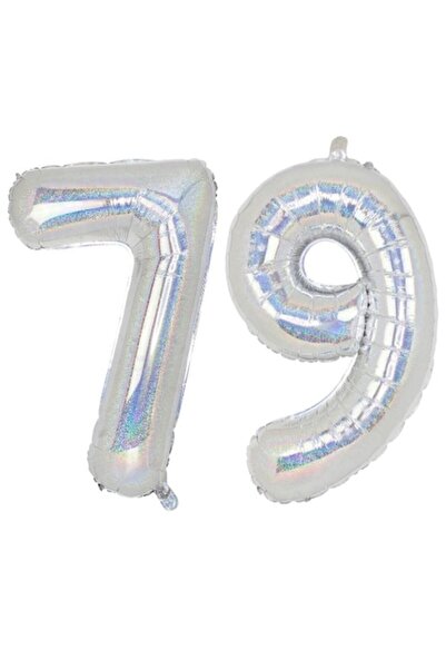 OEM Set 2 baloane folie cifra, ESB, Holografic, aniversare 79 ani, 100 cm