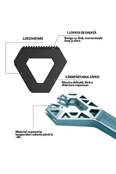 FONIX Mini Ice Dominator 2-Pack Winter Ice Scrapers for Windshield, Windows & Body, Ergonomic, Purple