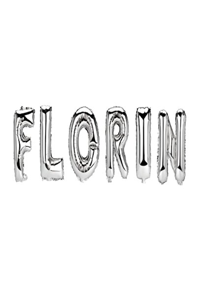 OEM Balloon Set Name Florin, Silver, 40 cm