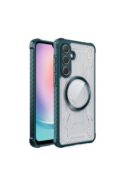 FONIX Husa pentru Samsung Galaxy S24 FE, Titan Mag, Margini Ranforsate, Verde