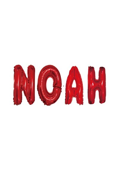 OEM Set of Name Balloons Noah, Red, 40 cm