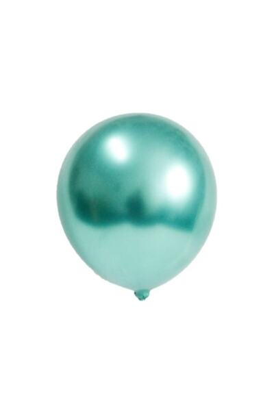 Baloane Sofia Set de 20 de baloane din latex verde crom, 12 cm