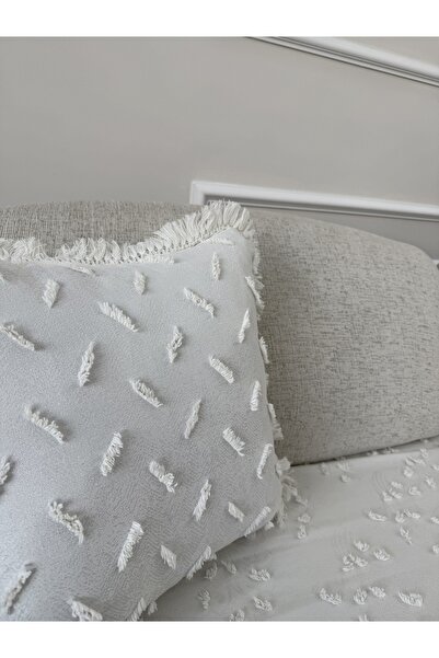 DİLETTO Decorative Cushion Cover with Tassels, Double Sided, 45X45