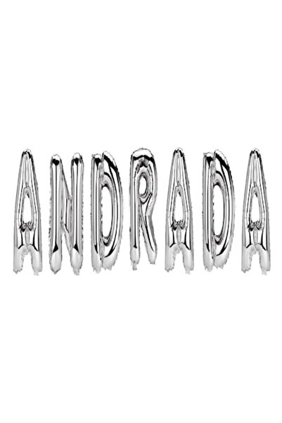 OEM Set Baloane Litera Nume Andrada, Argintii, 40Cm