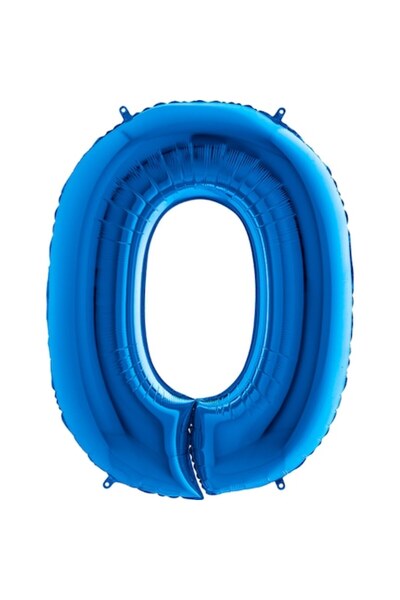 CAM TOYS Figurină balon, numărul 0, albastru, 100 cm