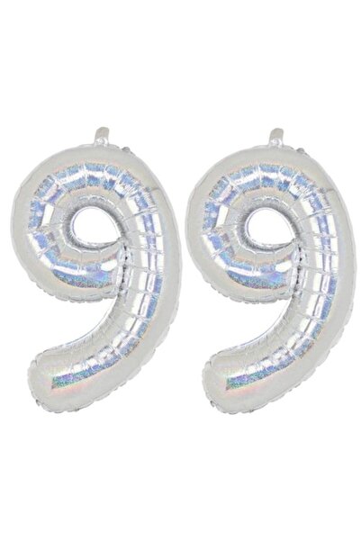 Domi Party & Gifts Set 2 baloane folie cifra, Domi Party & Gifts, Holografic,...