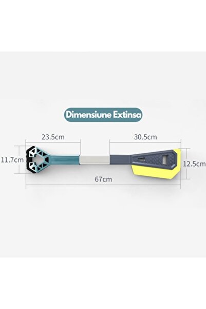 FONIX Ice Dominator 67 cm Winter De‑icing Set with Spare Squeegee Head - Blue/Purple