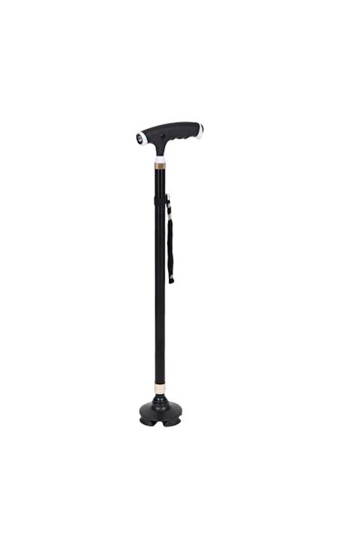 OEM Folding-Extendable Walking Stick Kopenpal Aluminum with Flashlight, Black...