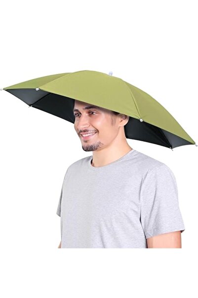 FONIX Umbrelă pentru cap UmbrellaGo hands-free, verde matcha