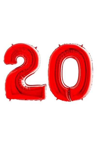 OEM Set 2 baloane folie, ESB, Roșu, Aniversare 20 de ani, 105 cm