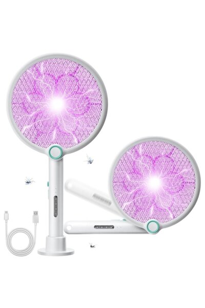 FONIX Ηλεκτρική ρακέτα 2 σε 1 για κουνούπια και ιπτάμενα έντομα, Commando Home, 42x22x10,5 cm, Καλώδιο USB Inc