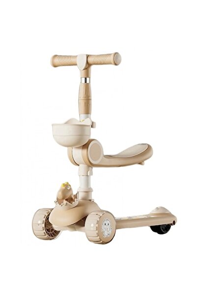 FONIX Trotinetă multifuncțională Comando Kids, pliabilă, înălțime reglabilă, iluminare LED, muzică, vârstă 1-7 ani