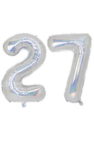 Domi Party & Gifts Set 2 baloane folie cu numere, Domi Party & Gifts, Hologra...