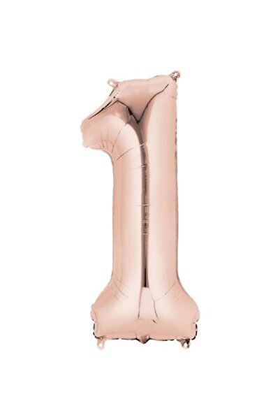 OEM Balon folie, ESB, Roz Gold, cifra 1, 100 cm
