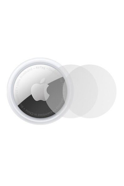 FONIX Set 2 protective films compatible with Apple AirTag, KeepSafe Mat Silic...