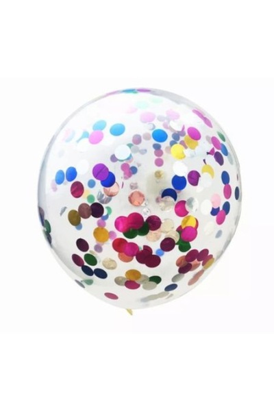ABS Set 5 baloane confetti, 25 cm