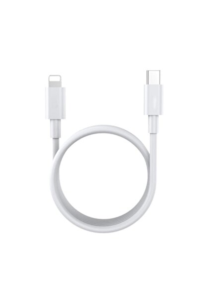 FONIX Cablu de date/încărcare compatibil cu iPhone/iOS, tip Lightning Tip C, încărcare rapidă 20W, 1m, alb