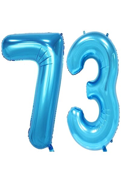 OEM Σετ 2 μπαλονιών αλουμινίου, ESB, μπλε, 73η επέτειος, 105 cm