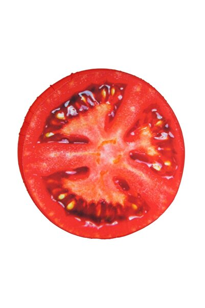 teknotrust Kırmızı Domates Desenli Oturma Minderi, Şık ve Rahat Tarz Dekorasy...