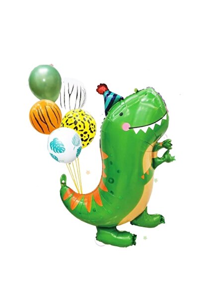 OEM Комплект фолиеви балони с динозавърска аранжировка, 6 бр.