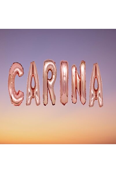 OEM Σετ μπαλονιών με γράμματα "Carina", ροζ χρυσό, 40 cm