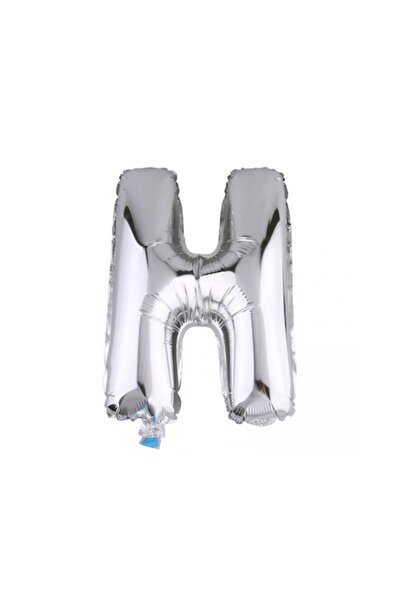 OEM Αλουμινένιο μπαλόνι γράμμα H, ESB, 35 cm, ασημί