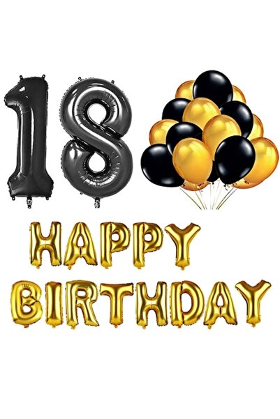 Glam Your Party Set de 30 de baloane pentru aniversarea a 18 ani, numere, Gla...