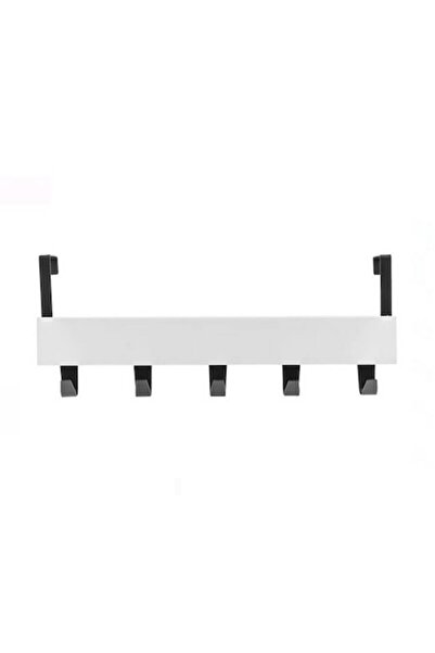 NO BRAND Suport pentru ușă, alb/negru, 38x7x16 cm