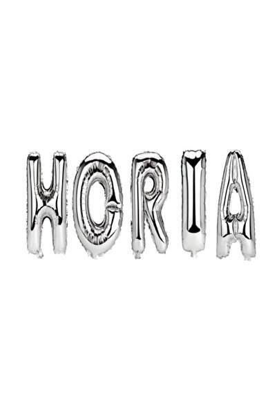 OEM Horia Name Balloon Set, Silver, 40 cm