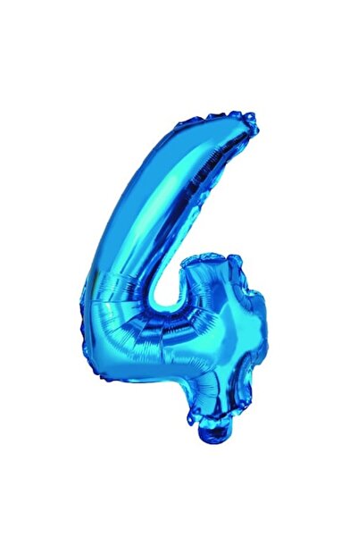 OEM Balon numărul 4, albastru, 100 cm
