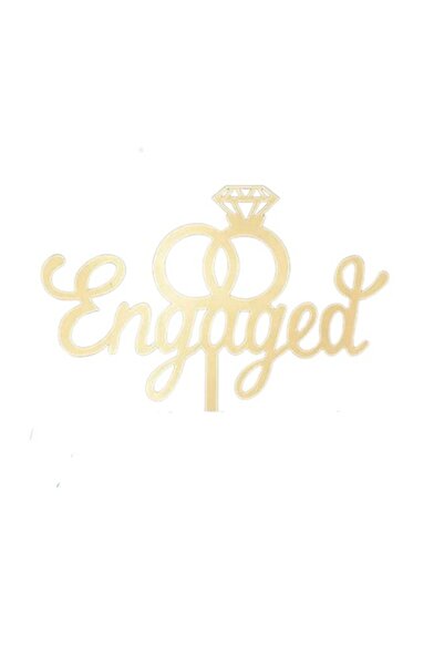 OEM Decor tort model logodit, auriu, 11x11cm