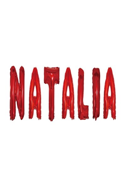 OEM Комплект балони с име „Наталия“, червени, 40 см