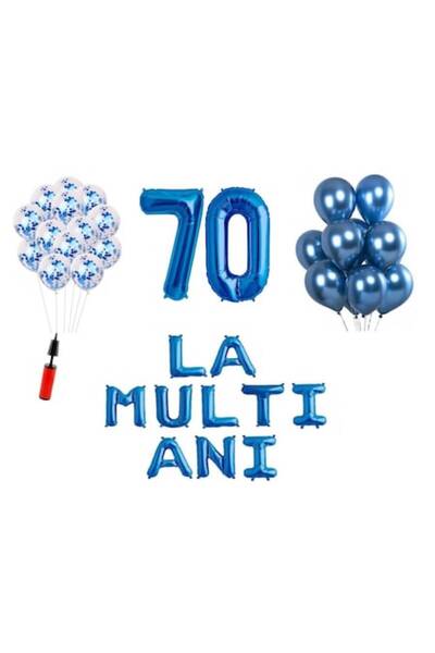 Domi Party & Gifts Set 33 baloane, DOMI PARTY & GIFTS®, La mulți ani aniversa...