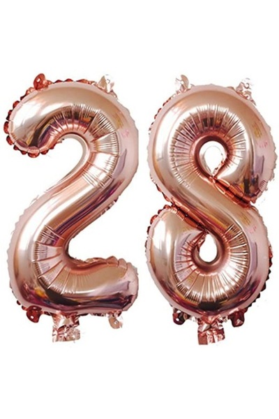 Domi Smart Business Baloane folie, Domi Party & Gifts, Auriu roz, Numărul 28,...