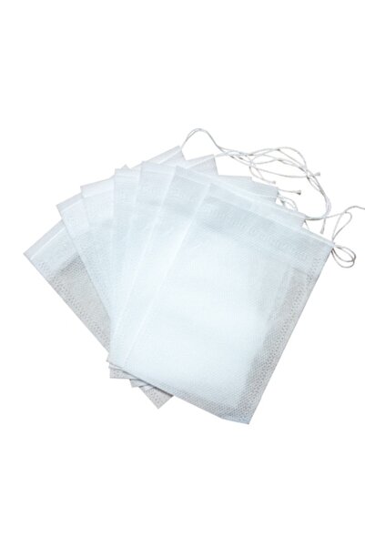 Jenuos Set 200 pliculețe de filtru de ceai cu sfoară, JENUOS®, 5,5x7cm, bumba...