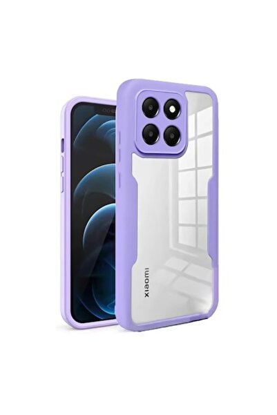 FONIX Husă de protecție la 360 de grade pentru 14T Pro, liliac/transparentă