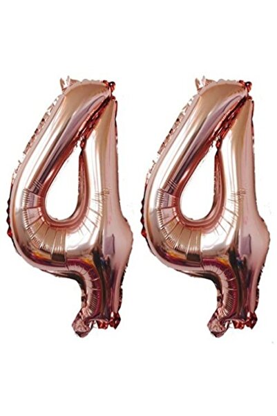 OEM Σετ 2 μπαλόνια αλουμινόχαρτο, ESB, Ροζ Χρυσό, 44α γενέθλια, 100 cm