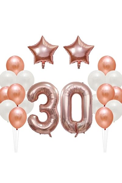 Domi Smart Business Set de 20 de baloane, aniversare de 30 de ani, latex + fo...