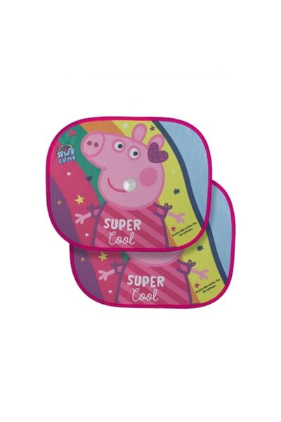 OEM Parasolar auto pentru copii, Peppa Pig, 44x36 cm, 2 bucăți