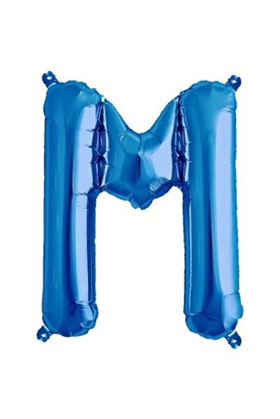 OEM Balon folie litera M, ESB, 35 cm, albastru