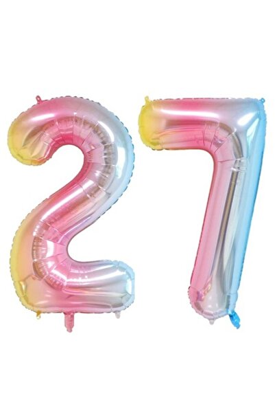 Domi Party & Gifts Set de 2 baloane folie, Domi Party & Gifts, Curcubeu, aniv...