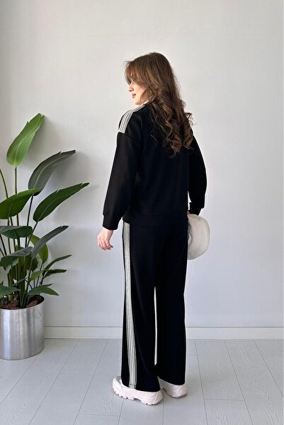 MaziButik Turtleneck Modal Suit Black