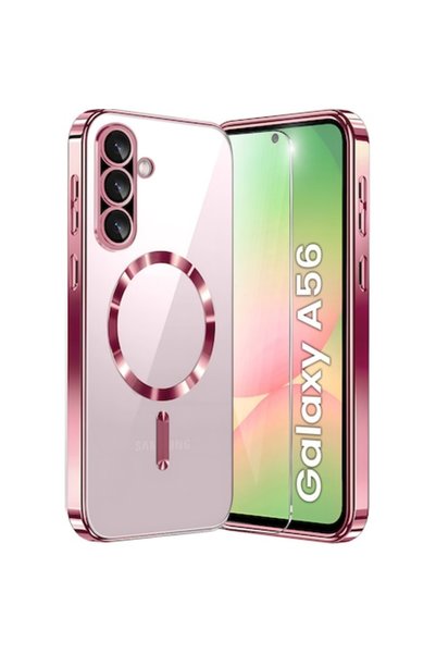XGSM Carcasă pentru Samsung Galaxy A56, Electro MagSafe, auriu-roșu + folie d...