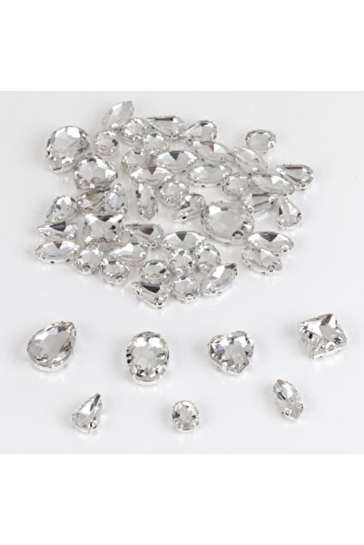 OEM Set de pietre decorative, pentru îmbrăcăminte DIY, 50 buc, multicolore, ușor de aplicat