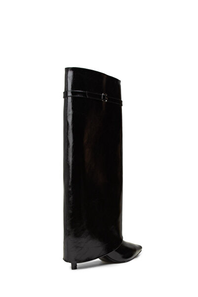 Deery Women's Patent Leather Black Boots