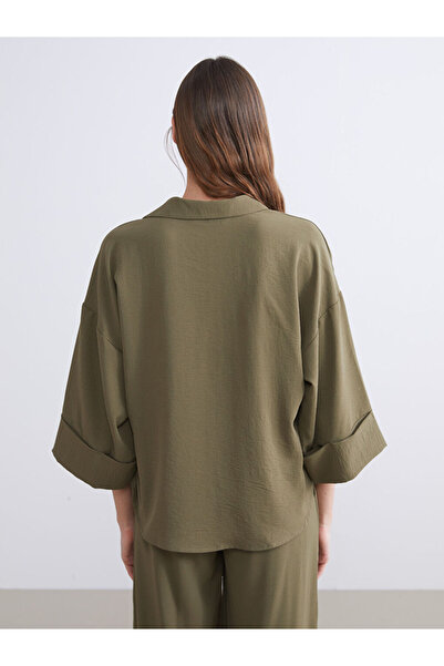 LC Waikiki Shining Store'dan Işıltılı Seçimler | Dokulu Oversize Kadın Gömlek